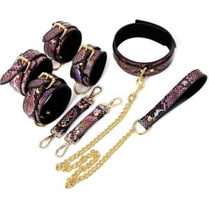 BDSM Set Reptile 3 stuks - Goud roze