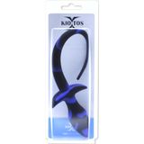 Kiotos X Hondenstaart Anaalplug - blauw/zwart
