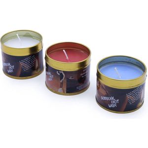 Sensuele Hot Wax Candle Set voor BDSM spel of massage