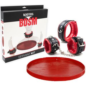 Kiotos BDSM - Boeienset met Dienblad - Rood/Zwart