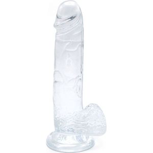 Kiotos Cox Clear 01 - Transparante Dildo - Lengte 220 mm - Diameter 45 mm - TPE