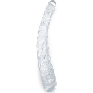 Kiotos Cox Clear - Dildo Dong 05 - Transparantie Dubbele Dildo - Lengte 31.5 cm - Diameter 30/40 Mm