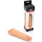 Kiotos - Penis Sleeve van 20 cm - Realistische Sensatie - TPE - Licht Beige