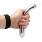 Kiotos Steel - Curve Steel Dildo Smooth - Gladde Dildo met Verdikkingen - RVS