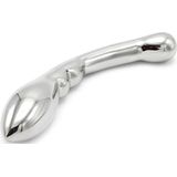 Kiotos Steel - Curve Steel Dildo Smooth - Gladde Dildo met Verdikkingen - RVS