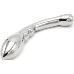 Kiotos Steel - Curve Steel Dildo Smooth - Gladde Dildo met Verdikkingen - RVS