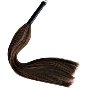 Kiotos - Zweep - Verleidelijke Haarzweep van 100% Polyester - Lengte 65 cm - Bruin