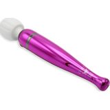 Pixey DeLuxe - Pink Chrome Edition - Oplaadbare Wand Vibrator - de krachtigste die er is