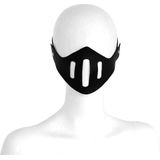 Kiotos - Lederen Muilkorf Masker - Zwart