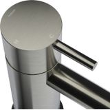 Wastafelmengkraan Hotbath Cobber 3 gats 2-hendel Gebogen 26.1 cm Geborsteld Nikkel