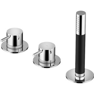 Hotbath Cobber Badrandcombinatie met 2 functies omstel en handdouche chroom CB075CR