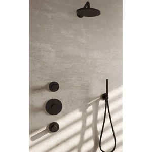 Hotbath Cobber IBS20 Regendoucheset inbouw - 15cm plafondarm - 20cm ronde hoofddouche - 3 standen handdouche - glijstang - chroom