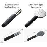 Doucheset hotbath cobber met 30 cm hoofddouche geborsteld messing living colours