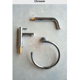Hotbath Cobber Stortdoucheset - 30 cm Hoofddouche - Handdouche - Chroom