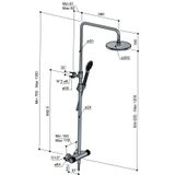 Hotbath Cobber X SDSX9 R opbouw regendoucheset 20 chroom