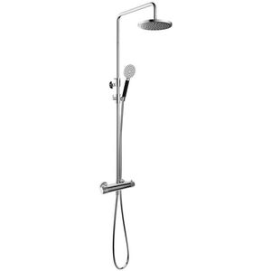 Hotbath Cobber X thermostatische opbouw doucheset met ronde handdouche chroom