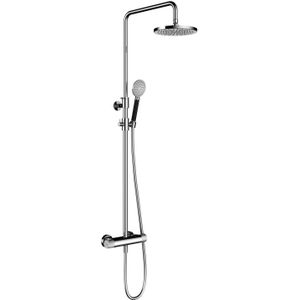 Hotbath Cobber X SDSX9 Stortdoucheset - 30cm Hoofddouche - Ronde Handdouche - Geborsteld Nikkel - Messing - Kranen - Douchekranen - Douchesets