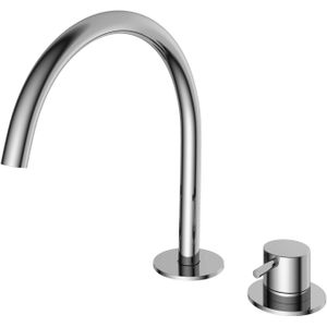 Hotbath Cobber Wastafelmengkraan 2 gats Chroom CB023CR
