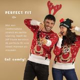 JAP - Rudolf het Rendier - Kersttrui - Rood - 100% Gerecycled