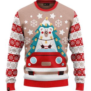 JAP - Christmas - Kersttrui - Roze - 100% Gerecycled - Kriebelt Niet