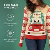 JAP - Christmas - Foute Kersttrui - Rood - Driving Home for Christmas