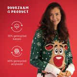 Rudolf het Rendier - Gebreide Trui - Groen - Katoen