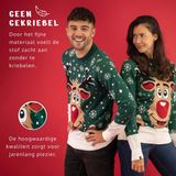 Rudolf het Rendier - Gebreide Trui - Groen - Katoen