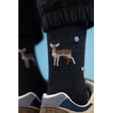 Alfredo Gonzales - AG-SK-HIKE-03i - Wandelsok - Anthraciet/Bruin/Grijs - Merinowol