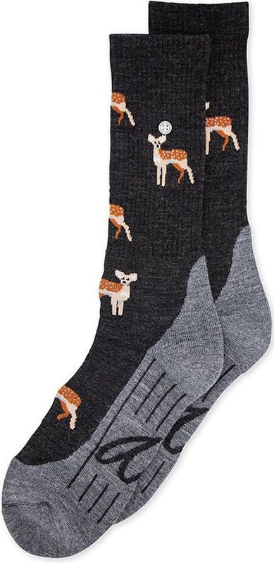 Alfredo Gonzales - AG-SK-HIKE-03i - Wandelsok - Anthraciet/Bruin/Grijs - Merinowol