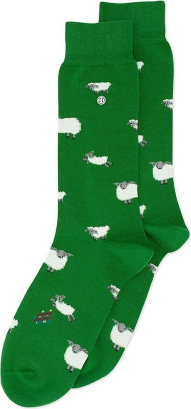 Alfredo Gonzales Sheep Sokken AG-Sk-SHE-01 115 Green/White S(38-41)