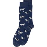 Alfredo Gonzales - Sportsokken - Blauw - Dierenprint - Unisex
