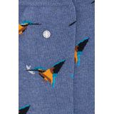 Alfredo Gonzales Sokken Kingfisher met Print Blauw