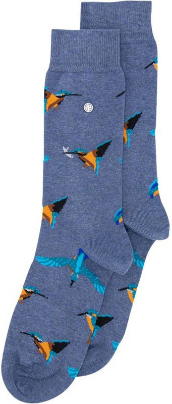 Alfredo Gonzales Sokken Kingfisher met Print Blauw