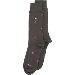 Alfredo Gonzales - Flamingos - Sokken - Antraciet - Unisex