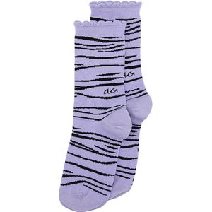 Alfredo Gonzales dames sokken zebra ruffle pattern paars dames