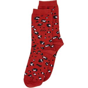 Alfredo Gonzales dames sokken panther print rood dames