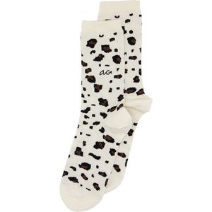 Alfredo Gonzales - Dames Sokken - Panther Glitter Print - Wit - Katoen