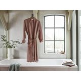 Yumeko kimono badjas gewassen linnen klei roze s