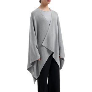Yumeko Poncho Katoen  Grijs - Eco, Bio & Fairtrade