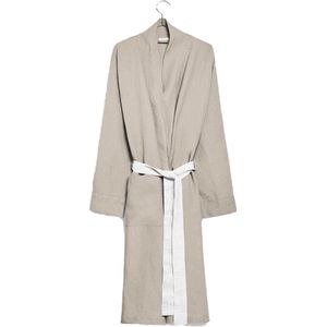 ZUEVI Satijnen kimono-badjas met lange mouwen voor heren, draken
