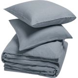 Yumeko overtrekset gewassen linnen dusk blauw 260x220 + 2/60x70 - Biologisch & ecologisch