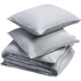 Yumeko overtrekset gewassen linnen blauw chambray 200x220 + 2/60x70 - Biologisch & ecologisch