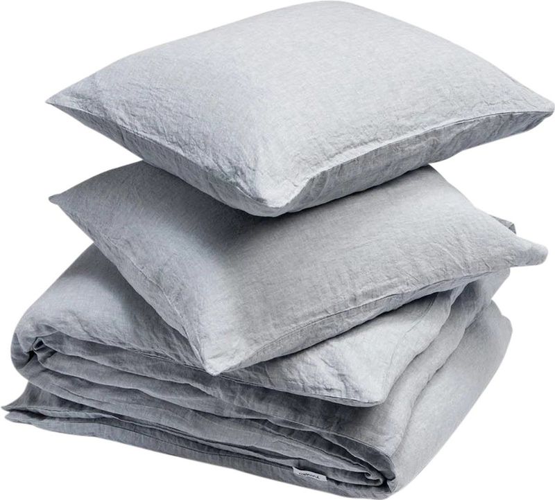 Yumeko overtrekset gewassen linnen blauw chambray 200x220 + 2/60x70 - Biologisch & ecologisch