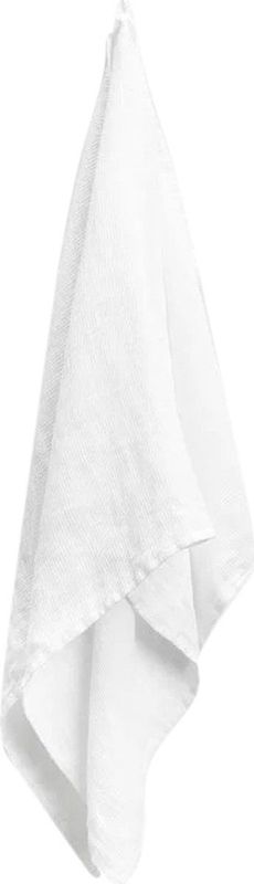 Yumeko handdoek gewassen linnen wafel wit 50x100 - 1 st - Biologisch & ecologisch