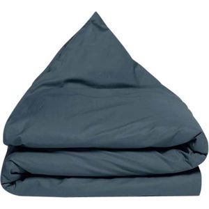 Yumeko kinderdekbedovertrek percal blauw 100x135