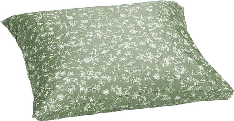 Yumeko kussensloop katoen satijn fields of olive 60x70 - Bio, eco & fairtrade - 1 stuk