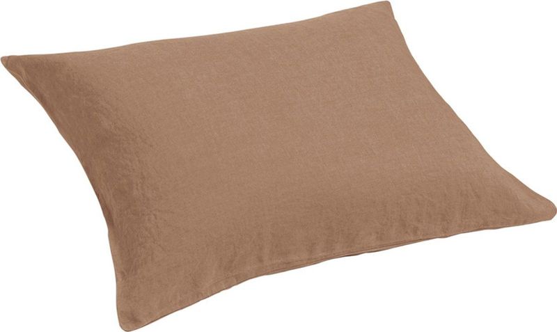 Yumeko kussensloop gewassen linnen hazel 60x70 - Biologisch & ecologisch - 1 stuk