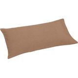 Yumeko kussensloop gewassen linnen hazel 40x80 - Biologisch & ecologisch - 1 stuk