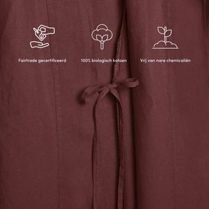 Yumeko kimono badjas gewassen linnen rosewood s