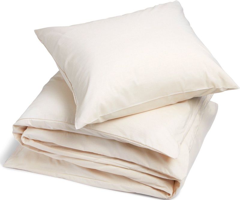 Yumeko overtrekset katoen TENCEL™ latte chambray 140x220 + 1/60x70 - Biologisch & ecologisch